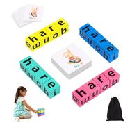 Wooden Alphabet Puzzle, Intéressante ABC Alphabet Flash Cartes, Jeu D'orthographe Alphabet, Jeu éducatif D'orthographe, Matching Letter Game Crossword Puzzle pour 3+ Garçons Fille
