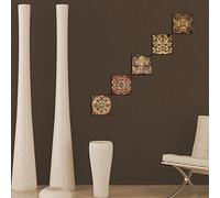 WOODEN ART - U-SI-8681875145700 Tableau décoratif en MDF multicolore 15 x 15 x 3 cm