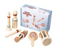 Wooden Baby Rattle Set, Wooden Hand Rattles Set, Educational Rattle Toys, Soothing Baby Rattles, Learning Music Toy, Baby Music Rattle, Baby Rattle 12 mois, Rattle Toy For 12 Month Boys And Girls
