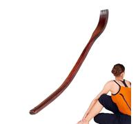 Wooden Back Scratcher - Ergonomic Curved Long Handle, Hand-Carved Solid Wood Body Massager, Triple-Sanded Skin Reliever | Gift For Men, Women & Seniors