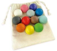 Wooden Balls for Sorting Machines Montessori Games 1 Year + Educational Sensory Baby Wooden Toy for Learning Counting and Colour Sorting-12 Balls.[F19]