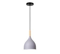 Wooden Bar Counter Colorful Chandelier. Hanging Light, E26/E27 Pendant Lamp, Height Adjustable Ceiling Lighting Fixture for Restaurant, Dining Room, Bedroom, Kitchen, Bar(Agray)