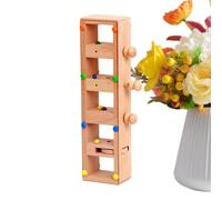 Wooden Beading Puzzle Toy - Early Learning Motor Skills, Educational Activity for Preschoolers, Sturdy Wooden Beads for Counting, Home Travel Bedroom Use, Kindergarten Classroom Fun