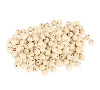 Wooden Beads 14mm Unfinished Round Wood Loose Beads 200pcs Craft Making Necklace Decoration DIY Jewelry Home Decor