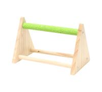 Wooden Bird Perch, Bird Training Accessories, 8.74x5.24in Triangle Perch Set, Playground Toy, Cage Decoration for Parakeet, Canary, Cockatiel, Inside and Outside Use