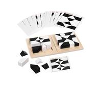 Wooden Blocks Puzzle Table Games, Brain Teaser Puzzle Game with 40 Challenges, Brain Toys for Kids, Montessori Toys for Boys Girls, Travel