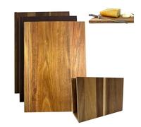 Wooden Book Cutting Board Set, Thickened Cutting Boards That Look Like Books with Stand for Home Kitchen