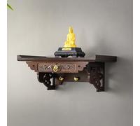 Wooden Buddha Altar Shelf Stand With drawer,Wall-Mounted,Shrine Altar Table, Buddhist Niche Incense Racks Tribute Tables，altar shelf(40cm/15.7in)