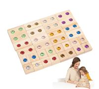 Wooden Building Blocks | Set Learning Educational Discovery Sensory Toys | Wooden Rainbow Stacking Tower Game Acrylic Block Construction Toy for 3+ Years Old Preschool Boys Girls Kids