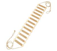 Wooden Cat Climbing Ladder - Wall-Mounted Sisal Scratching Frame and Bite-R