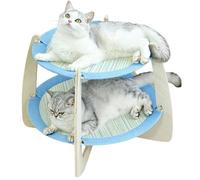 Wooden Cat Hammock Bed - Scratch-Resistant Washable Double Layer