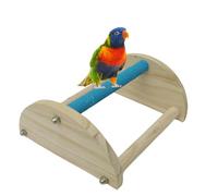 Wooden Chick Perch, Triangle Roosting Bar, Safe Training Stand for Brooder, Chicks, Parrots, Large Birds, Coop Accessories, Indoor Outdoor Poultry Playtoy, 7.68x7.09x3.54 inches