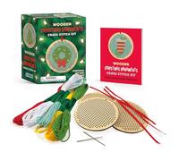 Wooden Christmas Ornaments Cross-Stitch Kit: Everything You Need to Create 3 Keepsakes