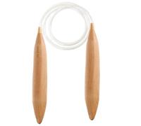 Wooden Circular Knitting Needles - High-Quality Wood | Chunky Knitting Needles | Effective Braiding Tool Knitters Crochet Hooks Weaving Tools Sticks For Blanket Hat Sweater Crafting Use