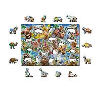 Wooden.City 200 Pièces Puzzle en Bois - Puzzles De Jigsaw Inhabituels Uniques avec des Pièces en Forme d'animal - Puzzle De Mosaïque Difficile pour Enfants Et Adultes - Puzzles De Jigsaw