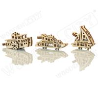 WOODEN CITY 3D puzzle mini set Widgets : Ships 28 pieces