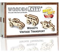 WOODEN CITY 3D Puzzle Mini Set Widgets : Véhicules historiques 35 pièces