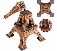 WOODEN.CITY Boîte à puzzle en bois Tour Eiffel - Puzzles 3D en bois pour adultes | Escape Room | Boîte à tours en bois style Cluebox | 180 pièces | Fabriqué dans l'UE