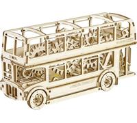 Wooden City kit de construction du bus de Londres en bois naturel 216 pièces