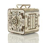 WOODEN.CITY Kit de Modèle en Bois à Construire - Coffre-Fort Mécanique, Puzzle 3D, Jouet DIY Coupe au Laser, pour Homme, Mari, Partenaire, Collègue - Maquette en Bois