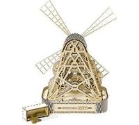 Wooden City Vent Moulin À , Moulin à Vent 3D Modèle Bois, 3D Puzzle en Bois,