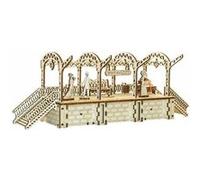 Wooden City Plate-forme de puzzle 3D en bois 36 cm Marron G