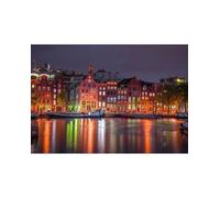 Wooden City Puzzels Puzzle en bois Amsterdam by night XL 600