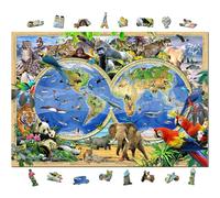 WOODEN.CITY Puzzle 1000 Pièces Animaux du Royaume, Puzzle Adulte en Bois par Howard Robinson, Casse Tete pour Adultes, Puzzle Bois avec 100 Fantaisies, Cadeau, Coupe au Laser