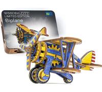 WOODEN CITY Puzzle 3D biplan édition limitée 65 pièces