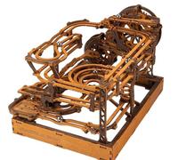 WOODEN.CITY Puzzle 3D Marble Run - Maquette Mécanique en Bois à Construire, Casse Tête pour Adultes et Adolescents, Labyrinthe en Marbre, Kit Créatif, Construction Bois, DIY Adulte