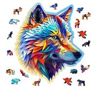 Wooden City Puzzle: CLASSY WOLF 250/25, en bois, 8+