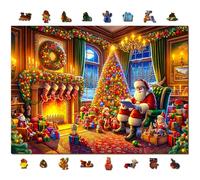 WOODEN.CITY - Puzzle de Noël 1000 Pièces pour Adultes - La Magie du Réveillon - Puzzle d'Hiver - Décoration Parfaite - Qualité Supérieure - Fabriqué en UE