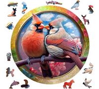 WOODEN CITY Puzzle en bois Birds in Love 250 pièces ECO