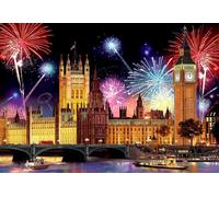 WOODEN CITY Puzzle en bois Nuit Londres 2in1, 75 pièces ECO