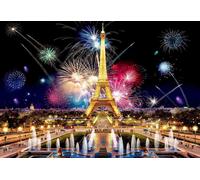 WOODEN CITY Puzzle en bois Nuit Paris 2in1, 300 pièces ECO