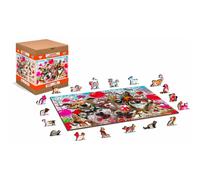 WOODEN CITY Puzzle en bois Party Time 2in1, 300 pièces ECO