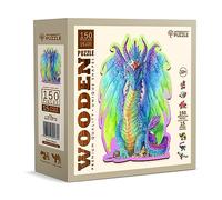 Puzzle En Bois - Dragon Multicolore