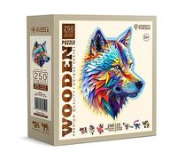 Wooden City Puzzle: CLASSY WOLF 250/25, en bois, 8+