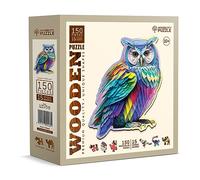 Puzzle bois - wooden city - hibou m (150 pcs) G