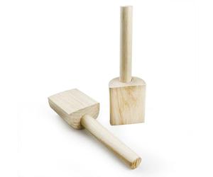 Wooden Clay Paddle,Handmade Ceramic Art Paddle Mallet - Ergonomic Design Ceramic Art Modeling Tool For Leather Working, Cr Ergonomic Design Of This Wooden Clay Mallet That Paft Projects, Home, Kitchen