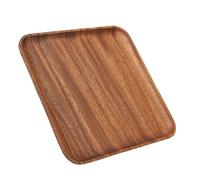 Wooden Coffee Table Tray: Large Serving Platter for Appetizers, Desserts & Vanity | Decorative Flat Tray for Breakfast in Bed, Living Room & Home Decor, Stylish Wooden Tray