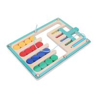 Wooden Color Sorting Slide Puzzle Toy, 21x15x1.3cm, Magnetic Matching Activity, Logic Game, Manual Dexterity, Concentration, Learning, Recreation