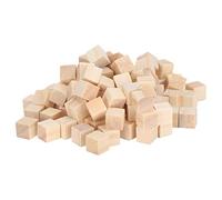 Wooden Craft Cubes Pack of 100, Unfinished Wood Blocks for DIY Crafts Puzzles Educational Projects 10mm for Kids Art Lovers Teachers Homeschoolers Makers