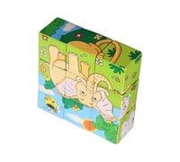 Wooden Cube Puzzle Toy, STEM Learning Blocks, Interactive Brain Teaser Game, Educational Puzzle Set for Kids Home Classroom School Kindergarten Preschool Daycare, Cognitive Skill Development
