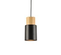 Wooden Cylindrical Small Hanging Lamp Personalized Pendant Light Adjustable Creative Chandelier Traditional Suspensiom Lamp Restaurant Danish Ceiling Lighting Fixture