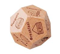 Wooden Date Dice, Couples Food and Dinner Decision Dice, Interactive Dating Dices for Fun Nights, Material Feature, Game Accessory, Date Night Birthday Holiday Stocking Stuffers
