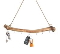 Wooden Decorative Branches, Jewelry Organizer Hanger, 17.72in Storage with Natural Feature, Wood Hook Branch, Aesthetic Garnish with Design, Key Accessory for Home and Wall