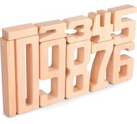 Wooden Digital Blocks,Large Numbers 1-10,10 Pieces Math Blocks For Kids,Educational For Little Ones,Numbers Learning Toys For 3 Years+