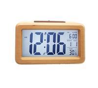 Wooden Digital Clock, Cute Alarm Timer, Portable Battery Display, Organized Bedroom Workplace Bedside Accessory, Functional Home Office Study Decoration Tool, Time Gear for Kids, Adults, Families