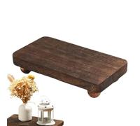 Wooden Display Shelf - Stackable Small Medium Large Wooden Organizer Rack Durable Decorative Storage Stand Photo Album Holder Perfume Candle Plant Pot Organizer | for Home Office Bathroom Bedroom